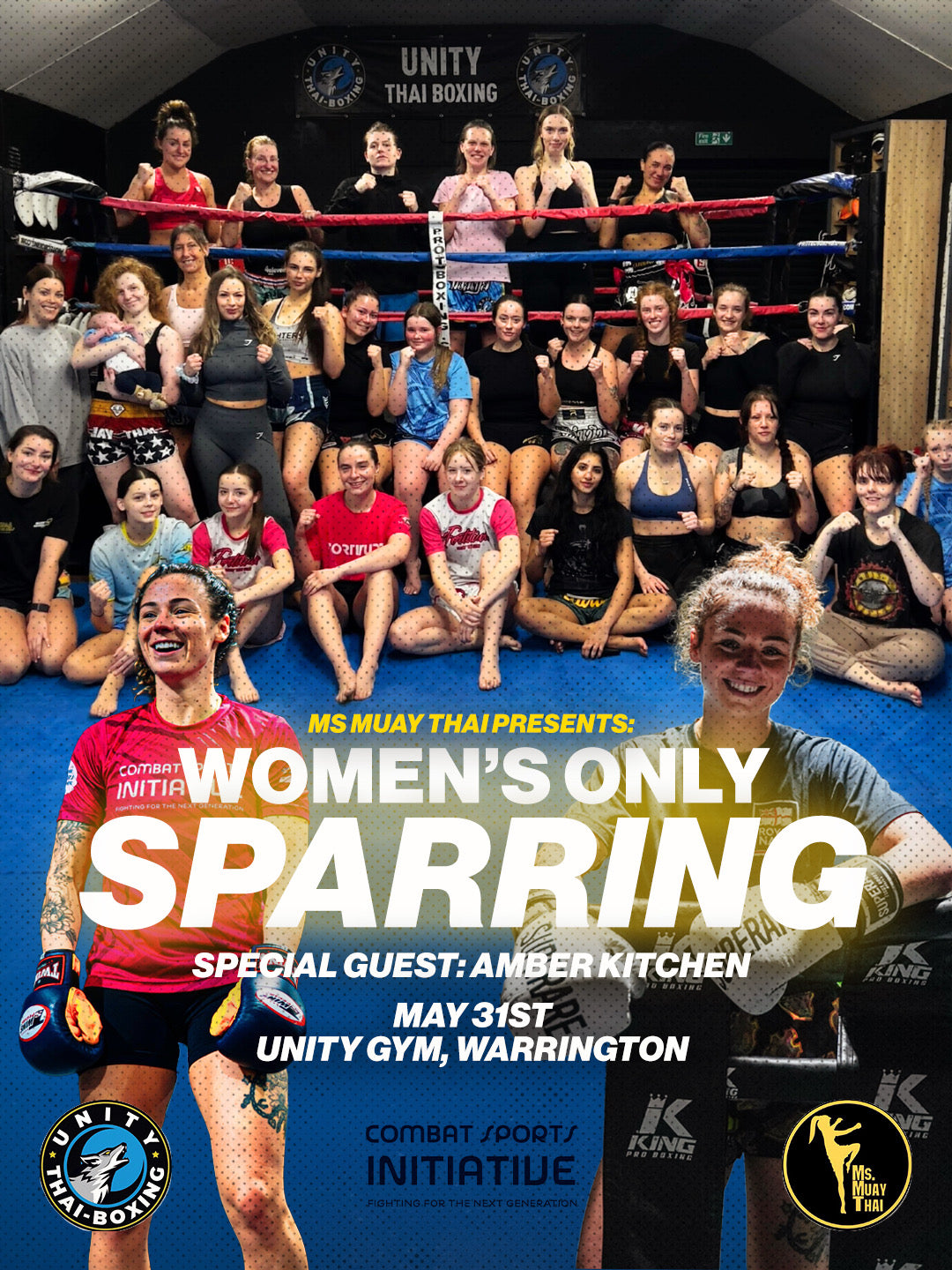 Women’s only sparring 31st May with Amber Kitchen