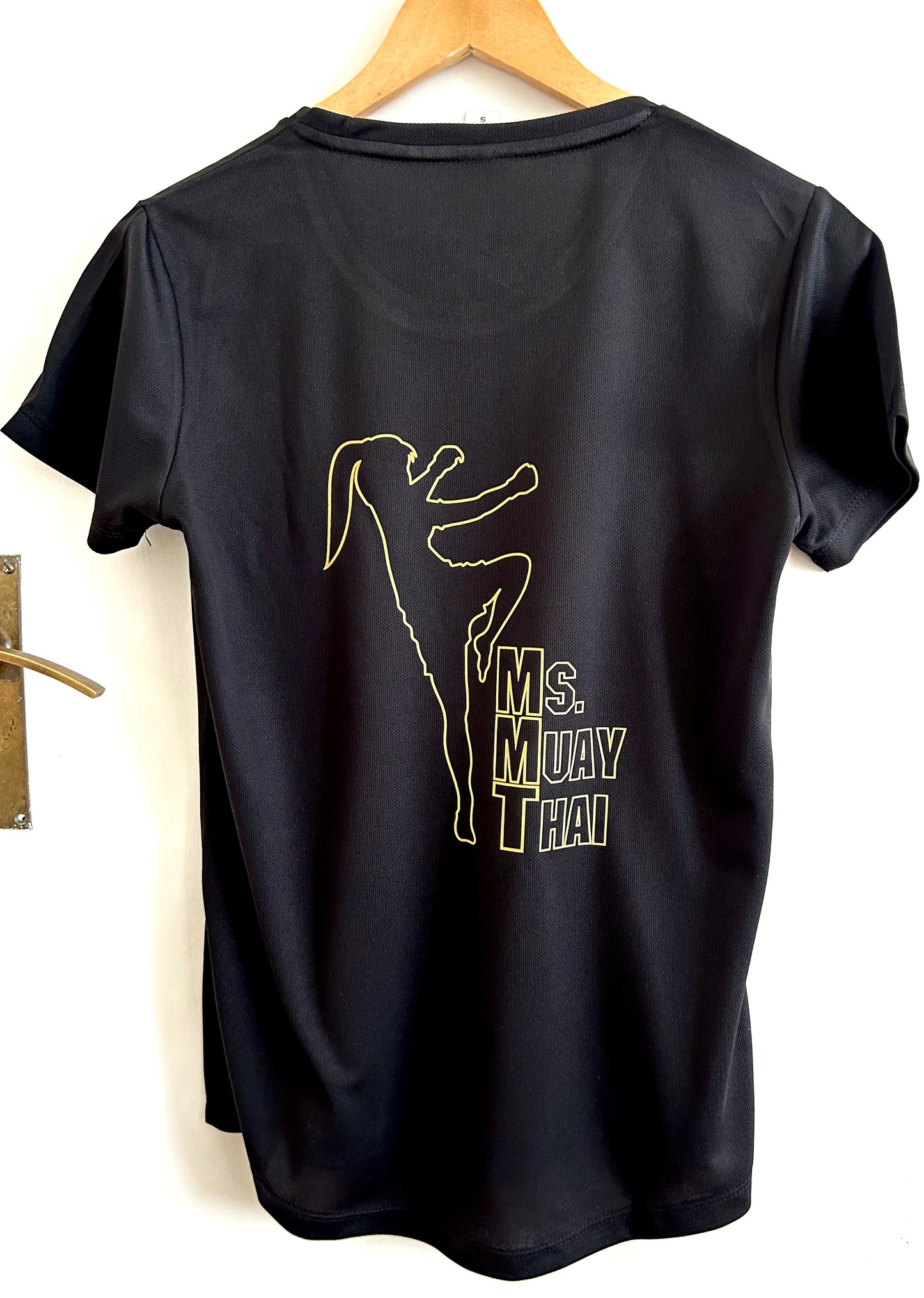 Ms Muay Thai ladies fit training T-shirt - Black