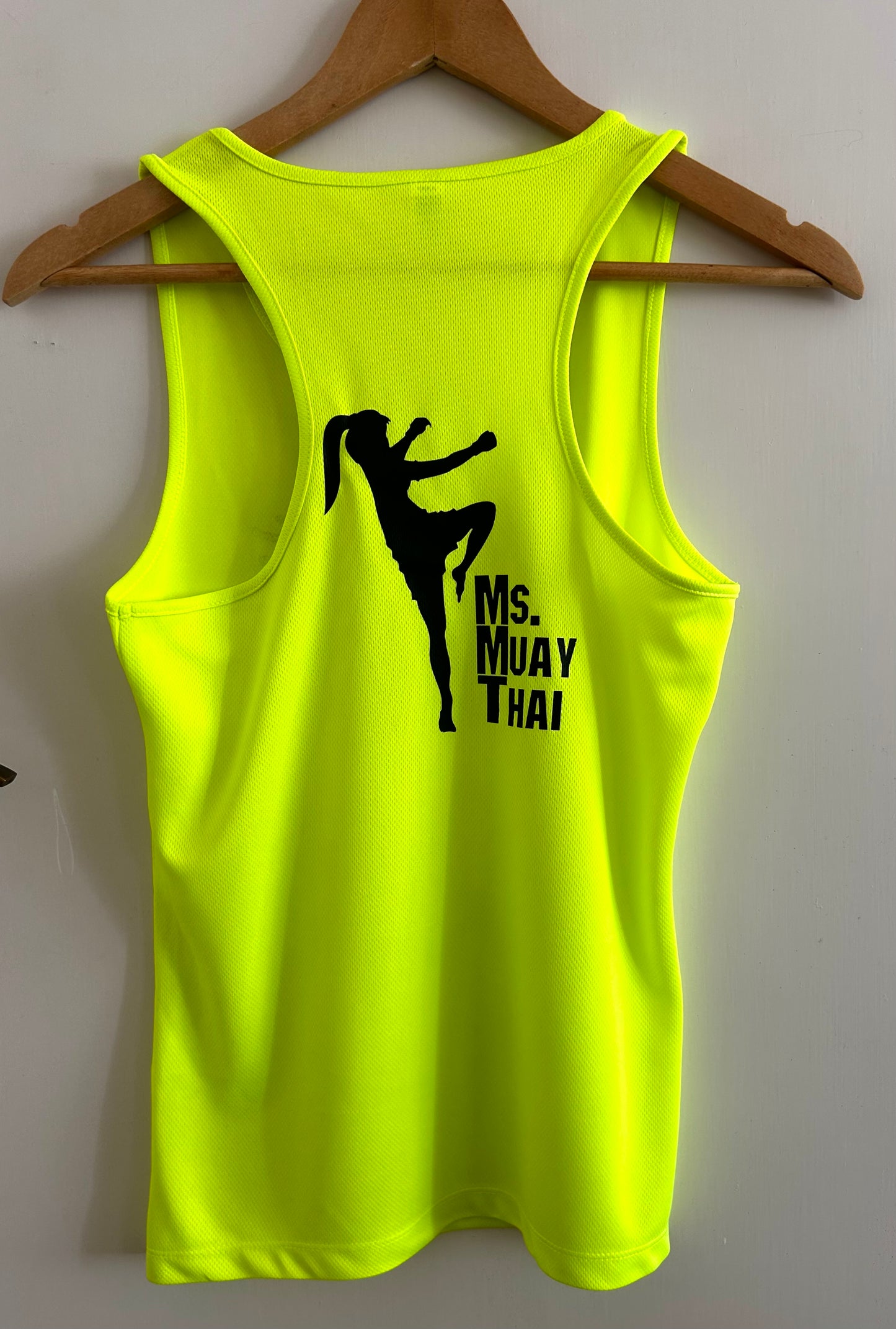 Ms Muay Thai training vest - Neon Yellow