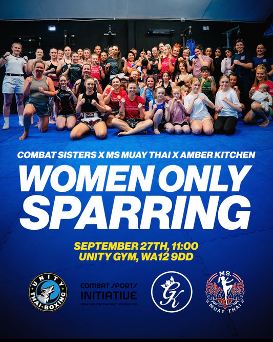 Women’s only sparring Sept 27th with Amber kitchen at unity NW