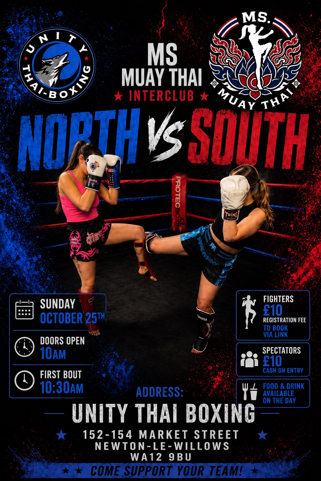 North vs South all female all levels interclub